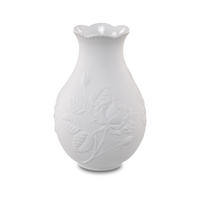VASE Rosengarten, Biskuit-Porzellan, Weiß / Pastell, 18 cm - Weiß, Keramik (18cm) - Goebel