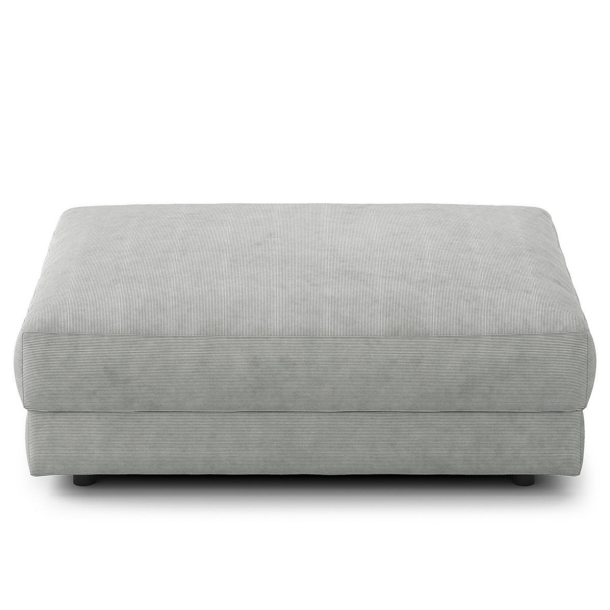 POLSTERHOCKER - Schwarz/Grau, Kunststoff/Textil (105/38/117cm) - home24