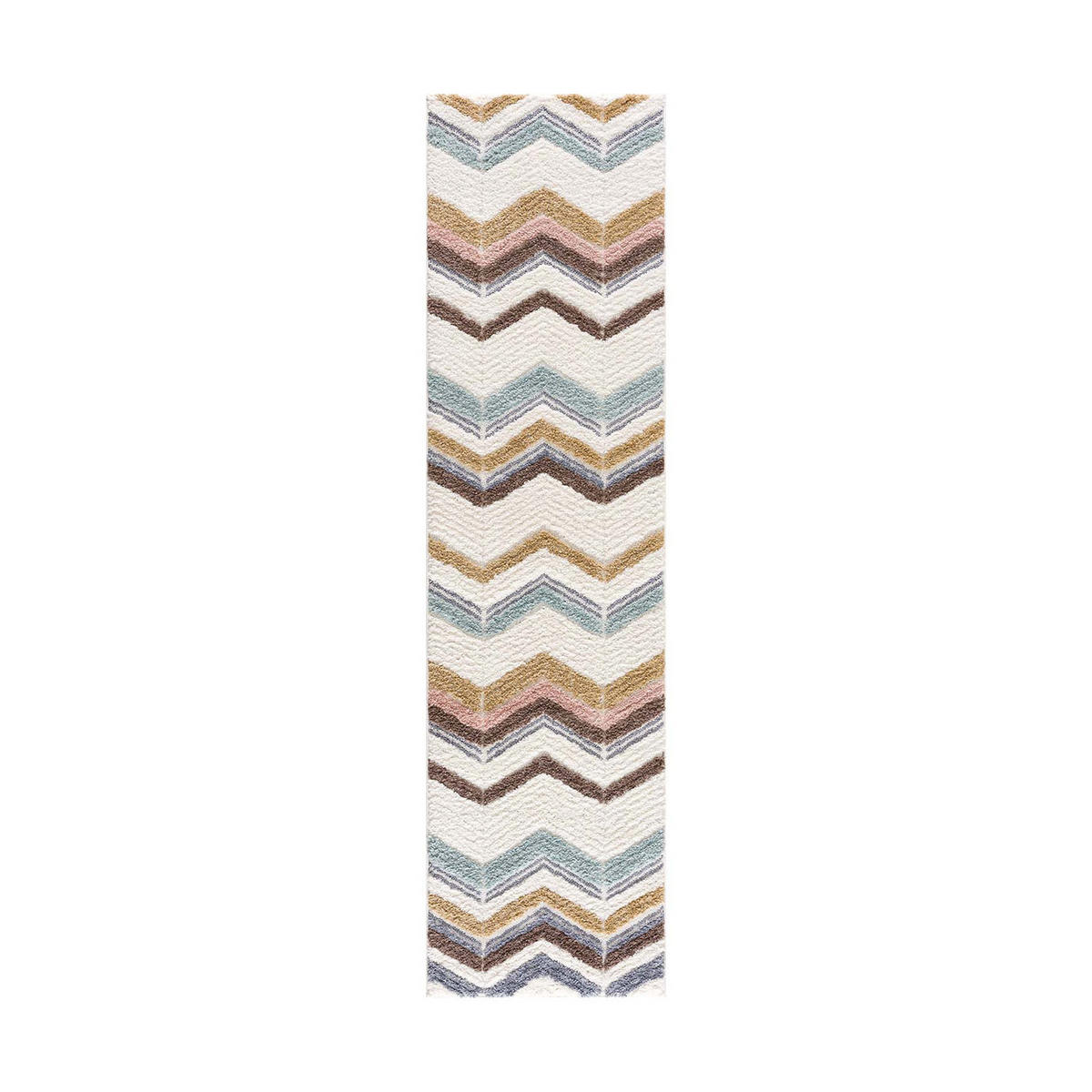 HOCHFLOR-TEPPICH Focus 3009 Multi 80x300 cm - Multicolor, Textil (80/300cm) - carpet city