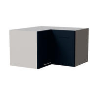 ECKHÄNGESCHRANK Oslo W12/60/36 Grau / Indigo Matt 60 / 60 / 36cm - Dunkelblau/Grau, Holz/Holzwerkstoff (60/36/60cm) - Feldmann-Wohnen
