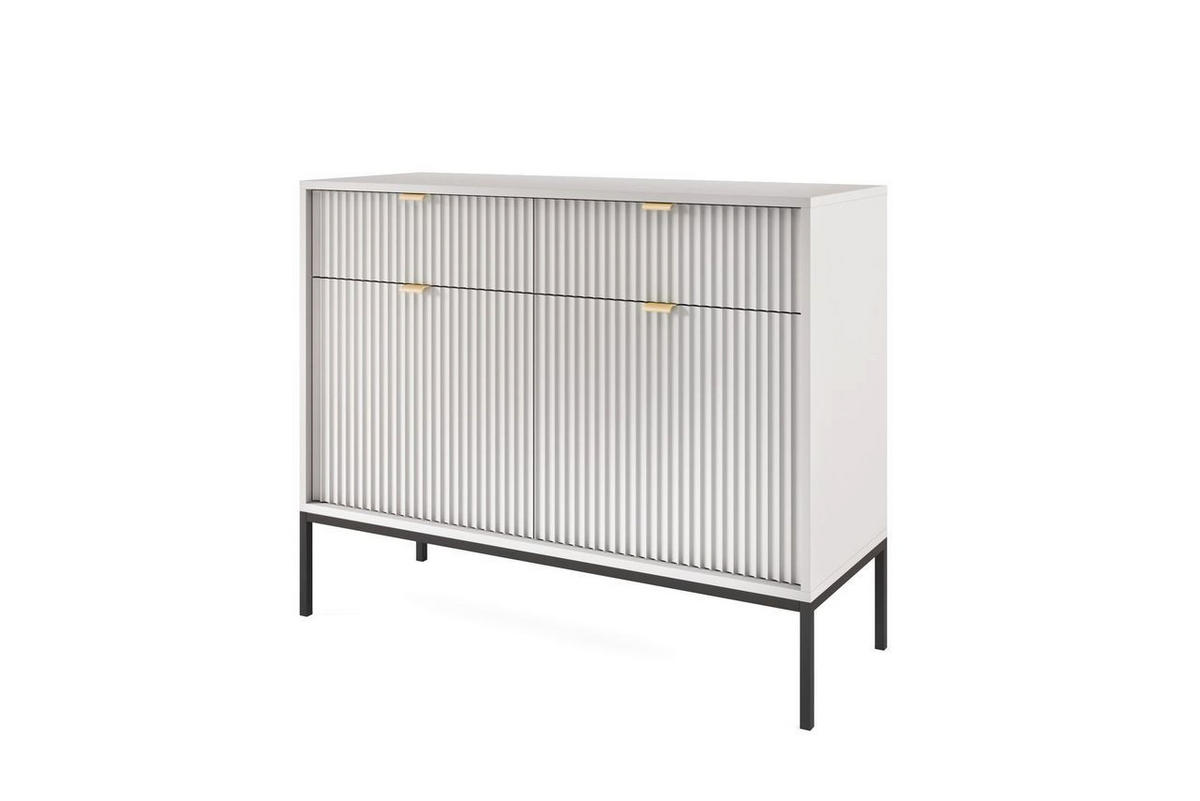 WOHNZIMMER Set 4-tlg. – NOVA – Grau - Grau, Holzwerkstoff (104/46/68cm) - hi-markt