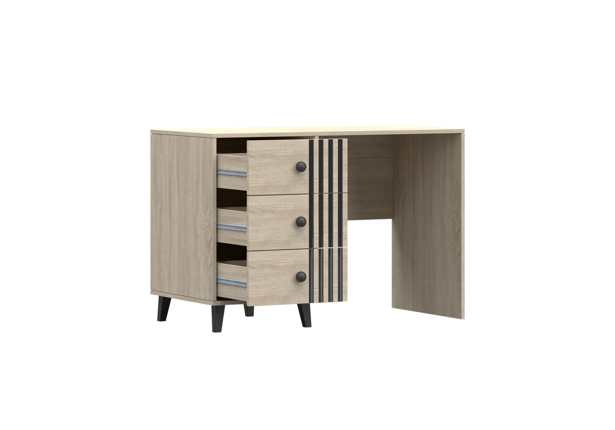 SCHREIBTISCH FORTEN 08 - Sonoma Eiche, Holzwerkstoff (56/110/75cm) - Möblo