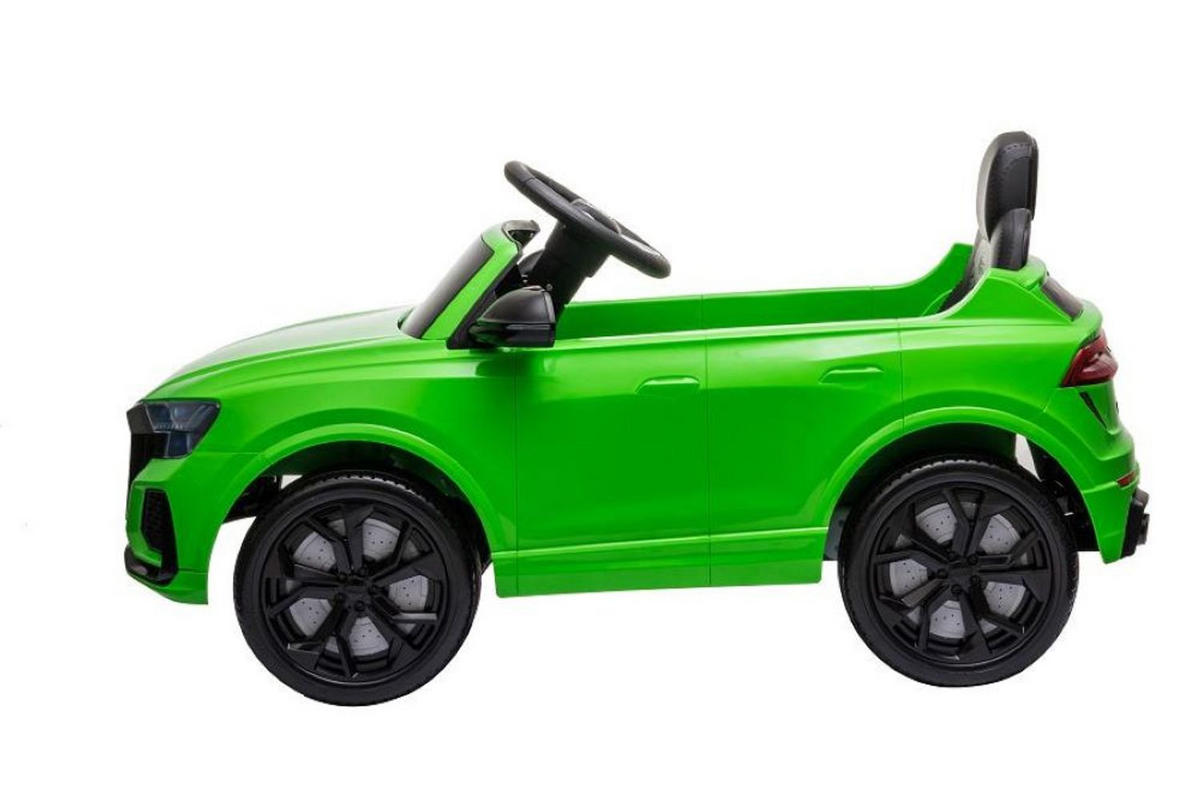 KINDER ELEKTROAUTO Audi RS Q8 grün EVA-Reifen, Kunstledersitz, Fernbedienung, Musik- und USB-Funktion - Grün, Kunststoff (101/62/51cm) - Es-Toys