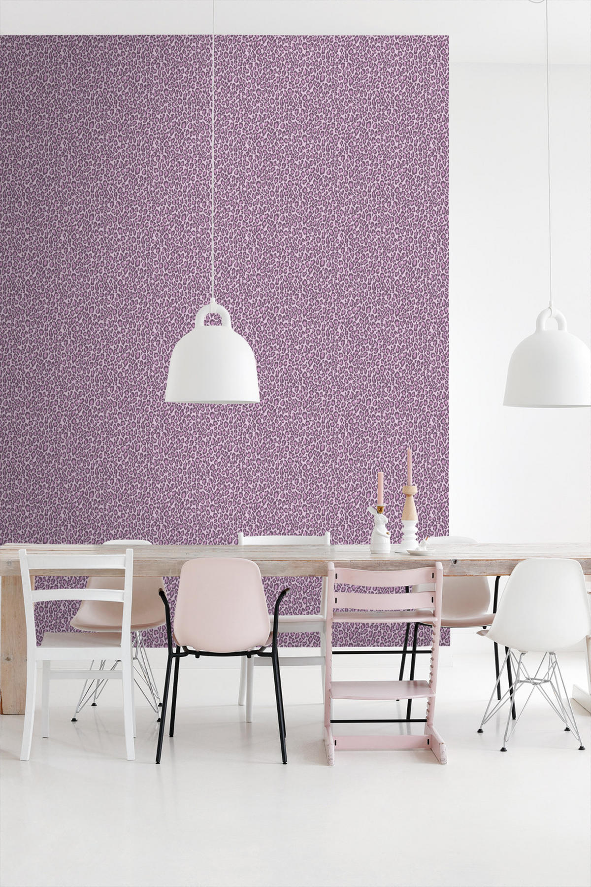 TAPETE Leopardenmuster 53 cm x 10.05 m - Lila, Papier (53/0.1cm) - ESTAhome