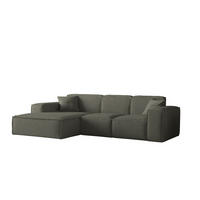 ECKSOFA Ottom Celes Premium Ascot Bukla - Jadegrün, Holzwerkstoff/Textil (266/165cm) - Fun Möbel