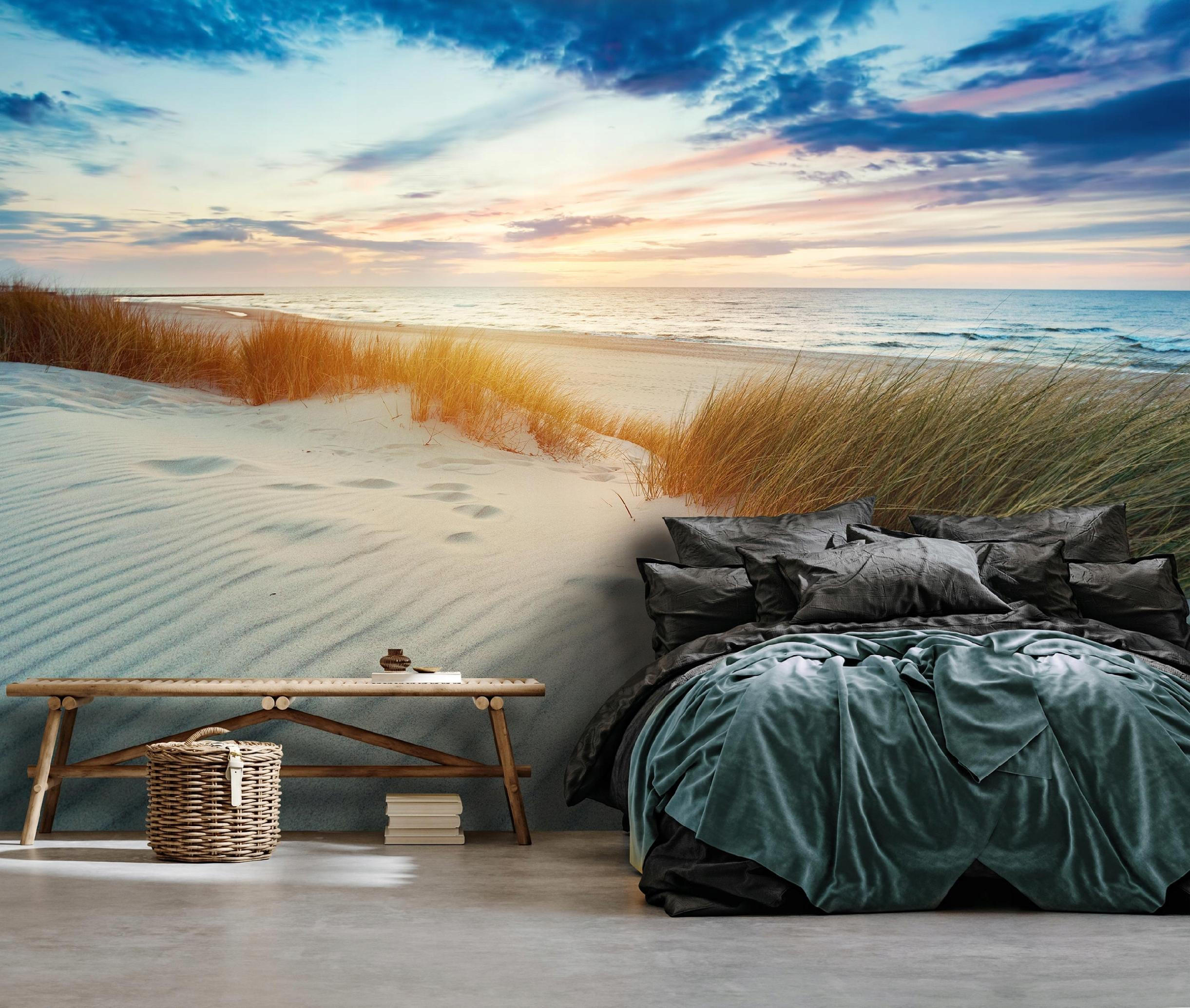 FOTOTAPETE Strand Meer 350x250 - Multicolor, Papier (350/250cm) - Wallarena