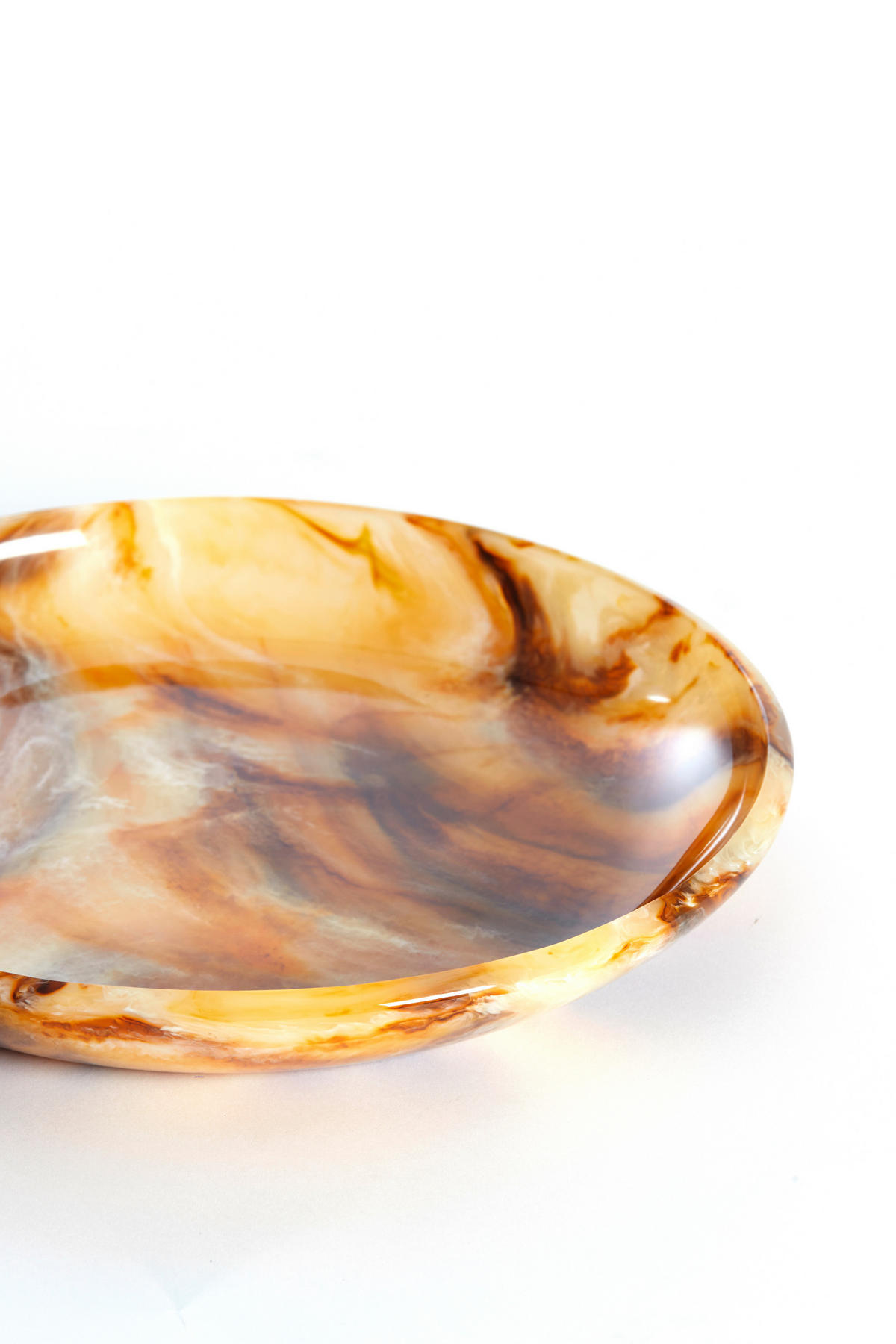 SCHALE Belawan Braun Ø34/6 cm - Braun, Kunststoff (34/6cm) - Light & Living