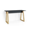 SCHREIBTISCH Nautica Anthrazit 138 x 60 cm - Anthrazit/Buchefarben, Holzwerkstoff (60/138/77cm) - Vicco