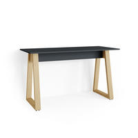 SCHREIBTISCH Nautica Anthrazit 138 x 60 cm - Anthrazit/Buchefarben, Holzwerkstoff (60/138/77cm) - Vicco