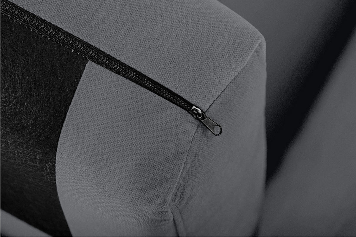 SESSEL TAGIO Massivholz-Beine, grau - Braun/Grau, Buchenholz/Textil (86/80/88cm) - KONSIMO®