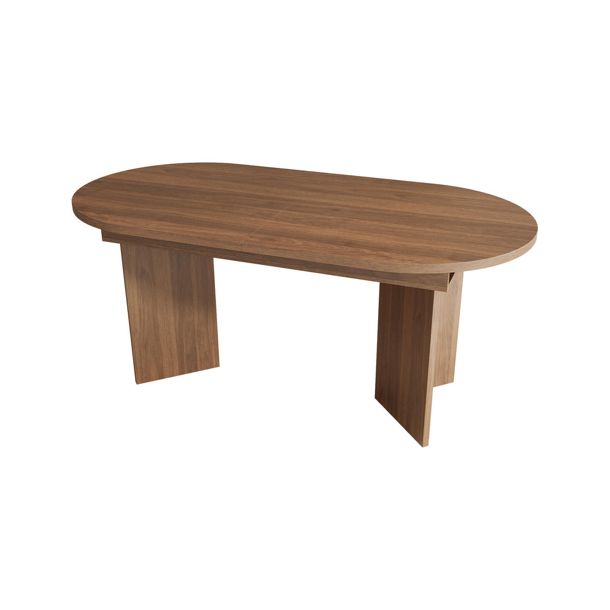 AUSZIEHTISCH Nussbaumoptik 120-160/80/75 cm - Walnussfarben, Holz (80/160/75.5cm) - PANGIVO