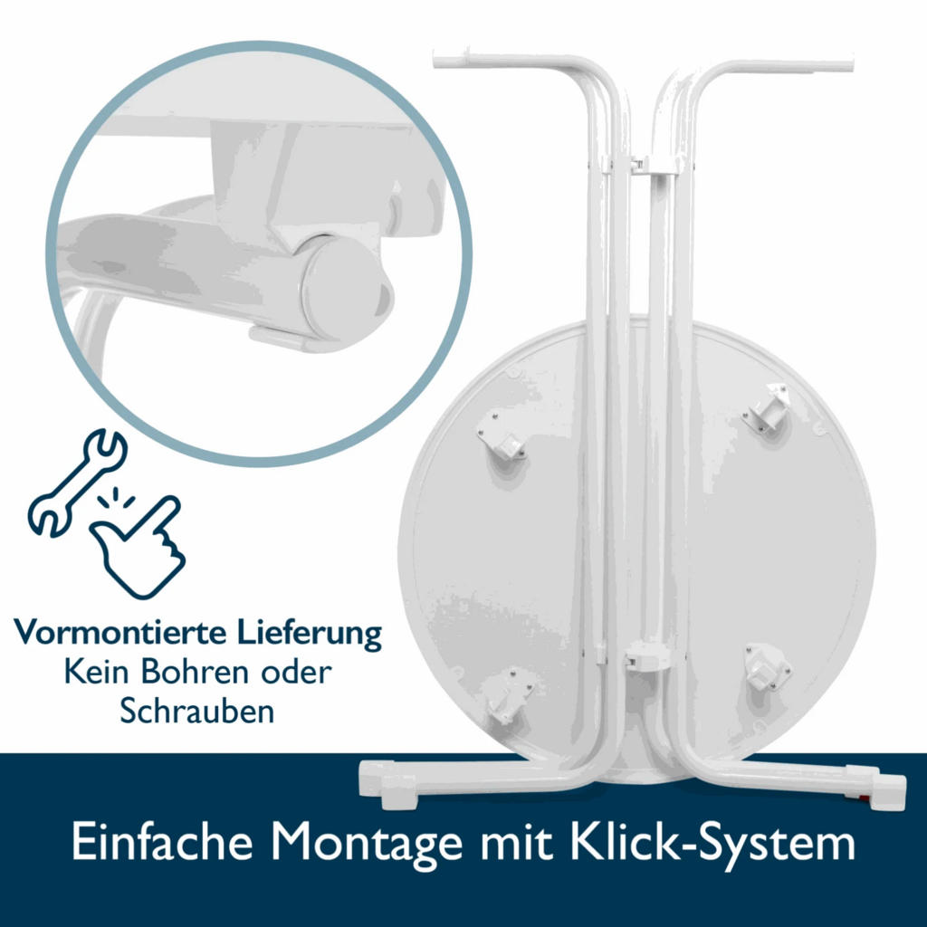 Thumbnail - Beautissu Stehtisch, Anthrazit, Kunststoff, Rund,Rund, 70x110x70 cm, Esszimmer, Tische, Stehtische