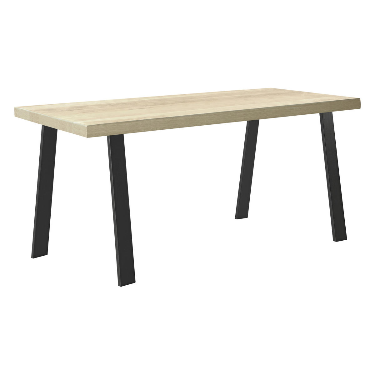 SADA STOLOVÝCH NOH 2 ks Kraftisried - černá, kov (70/72/6cm) - [en.casa]