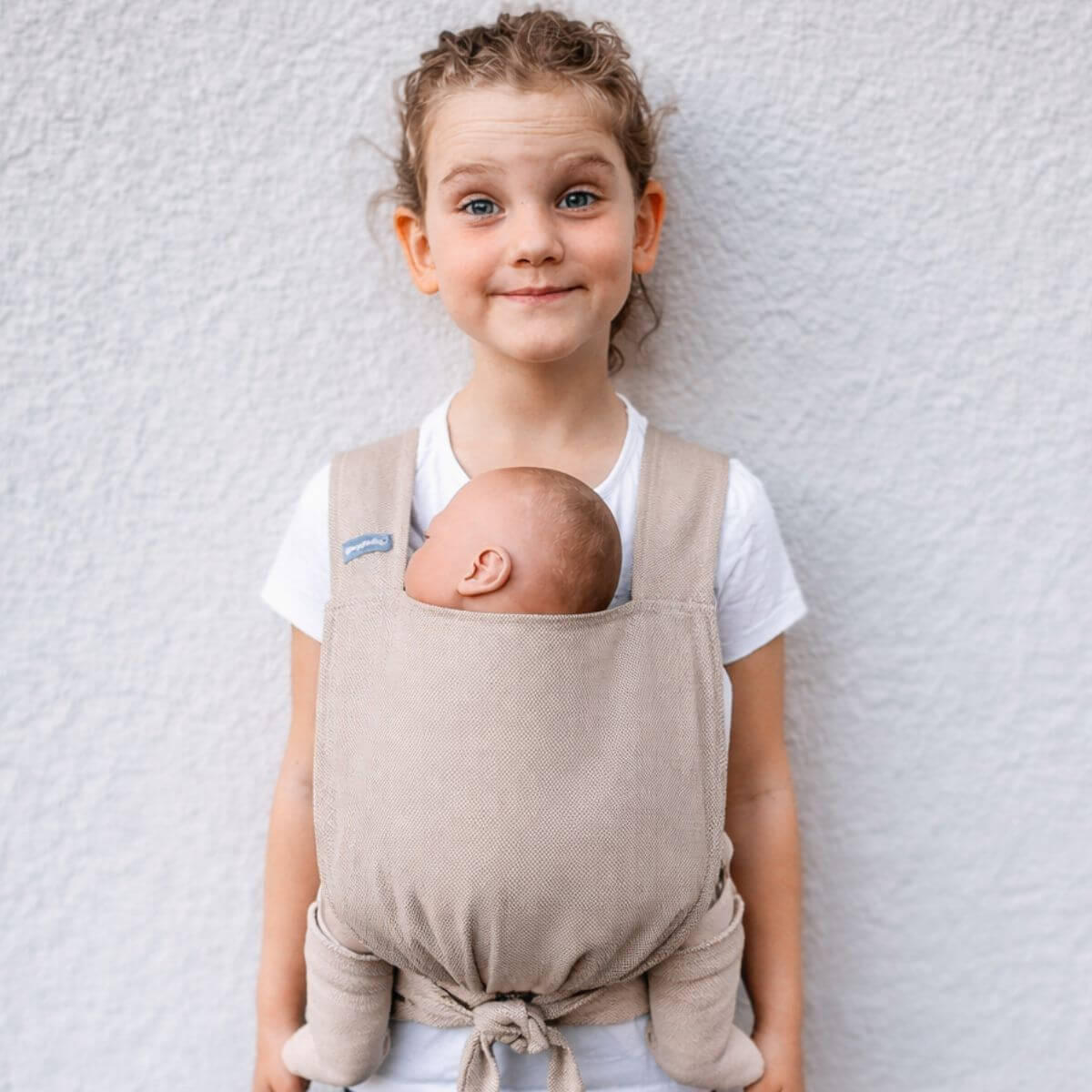 PUPPENZUBEHÖR Puppentrage - Beige, Textil (25/0.1/35cm) - Hoppediz