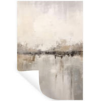 WANDTATTOO Moderne Kunst - Abstrakt - Beige 40x60 cm - Beige, Kunststoff (40/60/0.1cm) - MuchoWow
