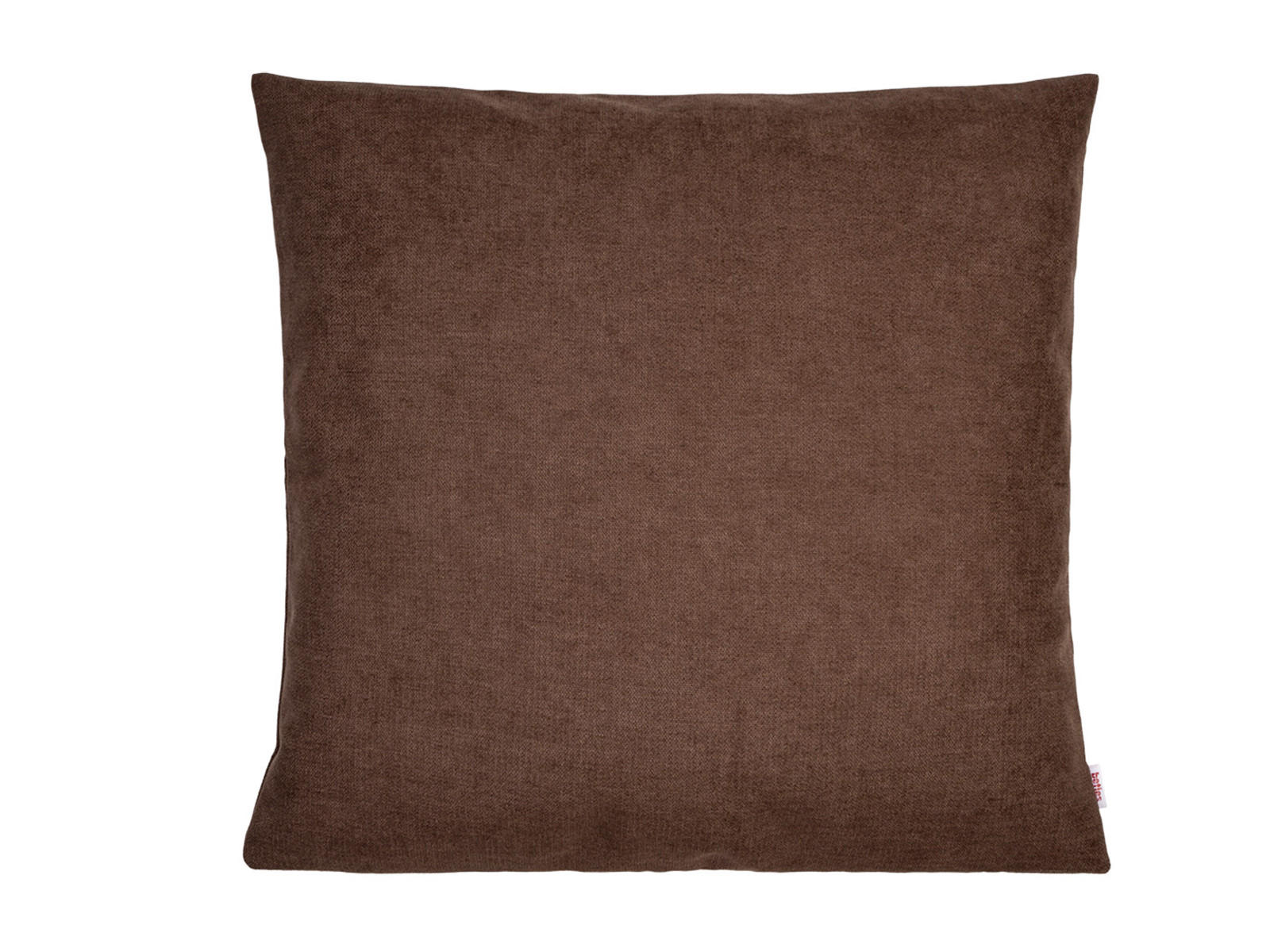 KISSENHÜLLE FarbTon Chenille-Haptik kaffe-braun 50/50 cm - Braun, Textil (50/50cm) - beties Heimtextil