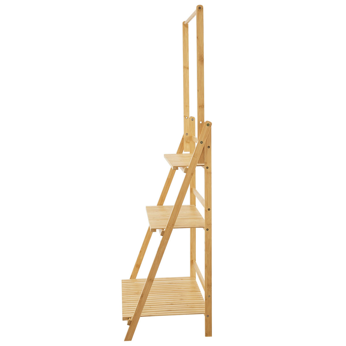 LEITERREGAL Brändö - Naturfarben, Holz (70/144/39.5cm) - [en.casa]