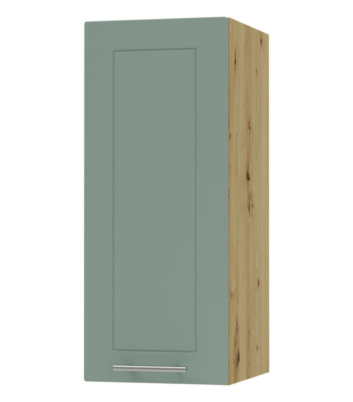 KÜCHENHÄNGESCHRANK Kvantum W2/30 Mint Matt / Eiche Artisan Matt 30 / 32,5 / 72cm - Eiche Artisan/Mintgrün, Holz/Holzwerkstoff (30/72/32.5cm) - Feldmann-Wohnen