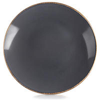 SPEISETELLER Glaze flach grau - Grau, Keramik (27/27/3.5cm) - Orion 