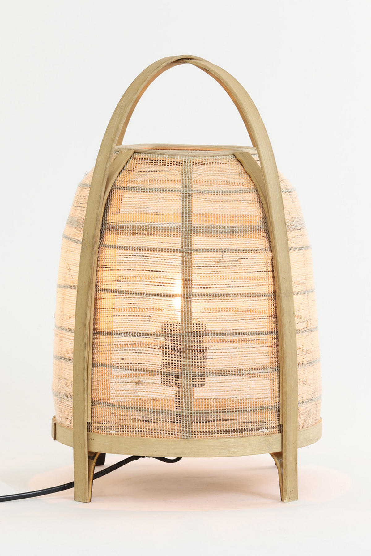 TISCHLAMPE Jacinto Braun Ø27/42 cm - Braun, Holz (27/27/42cm) - Light & Living