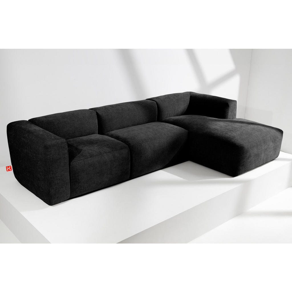Thumbnail - Konsimo® Eckmodulsofa-Rechts, Graphit, Textil, einzeln stellbar,Freiform, 297x180 cm, Wohnzimmer, Sofas & Couches, Wohnl...