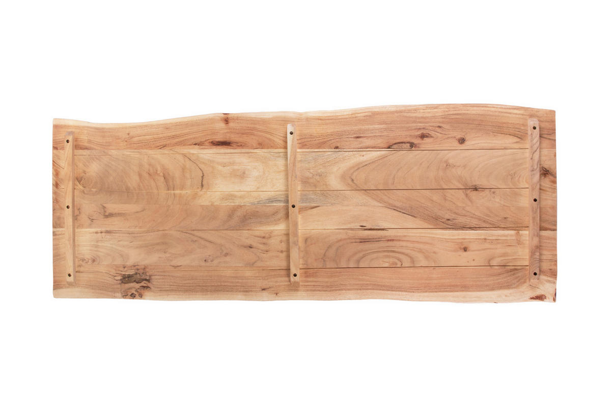 TISCHPLATTE CURT - Beige/Naturfarben, Akazienholz/Holz (60/160/3cm) - SAM