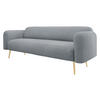 SOFA Nami 3 - Goldfarben/Grau, Holz/Textil (204/75/71cm) - MIRJAN24