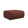 POUF Strukturstoff Stoff Rot - Bordeaux/Rot, Kunststoff/Textil (94/40/89cm) - Makamii