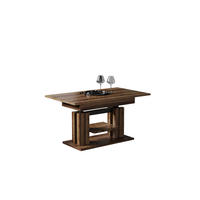 COUCHTISCH Iso höhenverstellbar ausziehbar bis 170 cm - Mooreichefarben, Holzwerkstoff (110/65/58cm) - Endo-Moebel