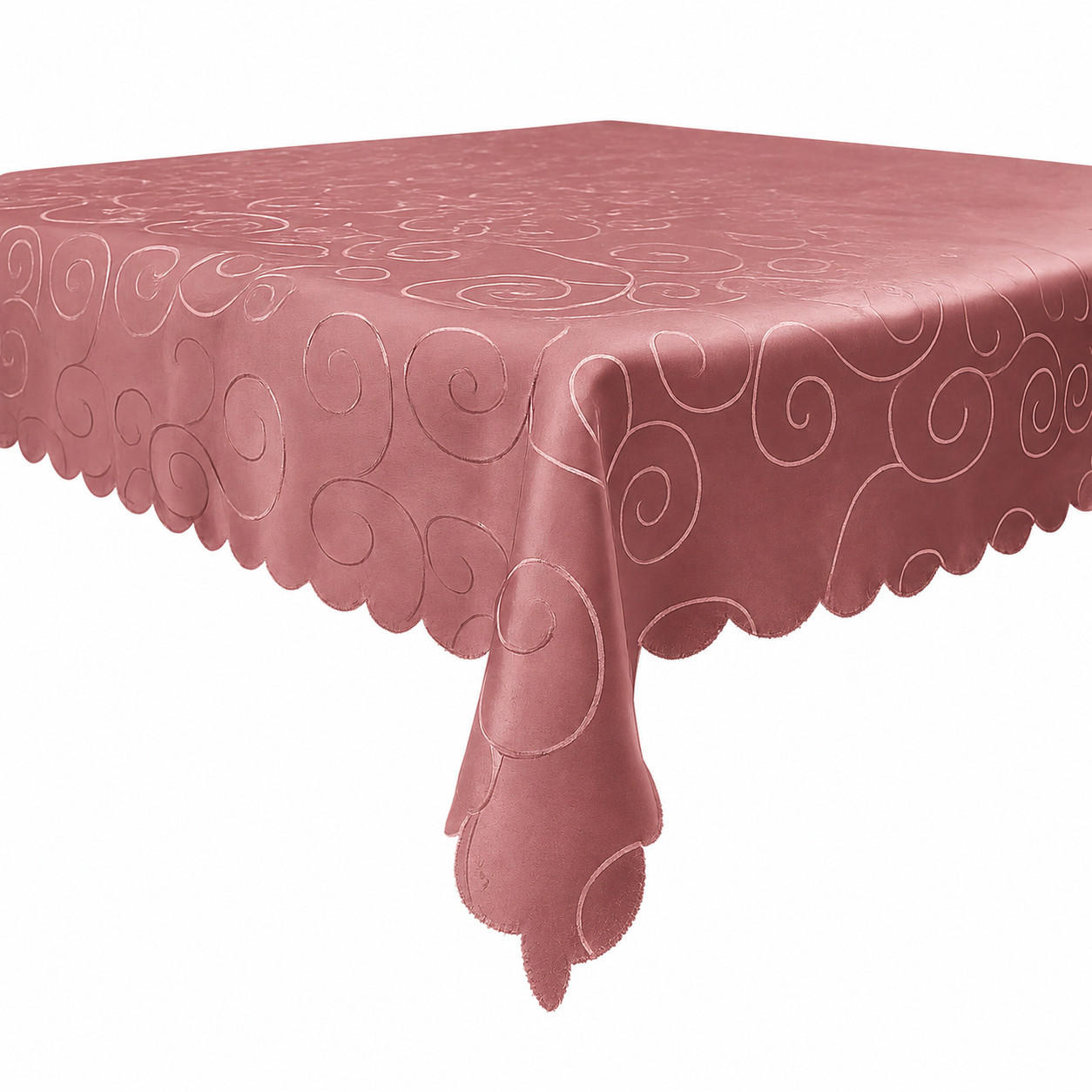 TISCHDECKE 130/340 cm Ornamente Altrosa - Altrosa, Textil (130/340cm) - TiborTex