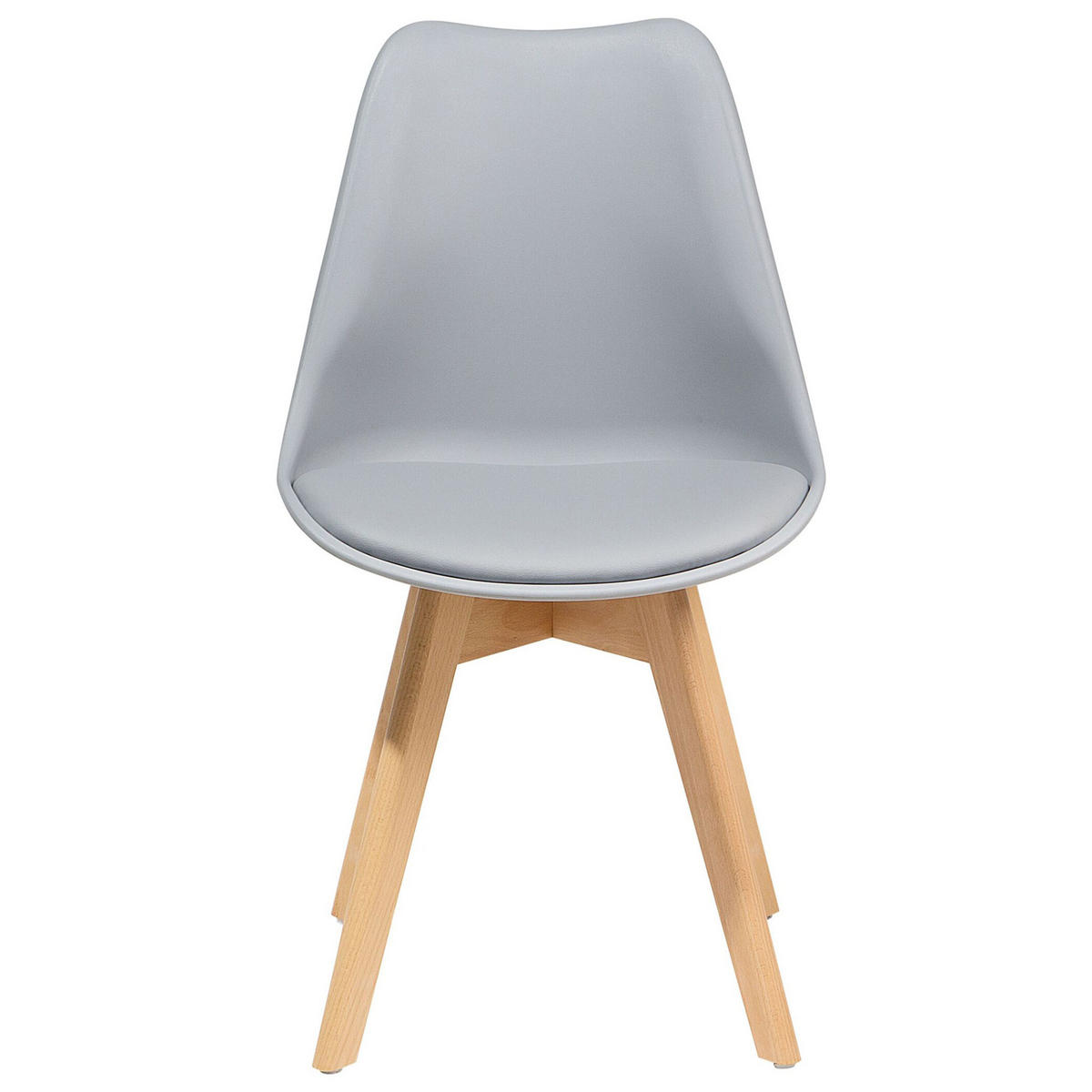 PRACOVNÍ STOLIČKA sada 2 ks Plast Šedá Dakota II - šedá, dřevo/textil (47/82/43cm) - Beliani