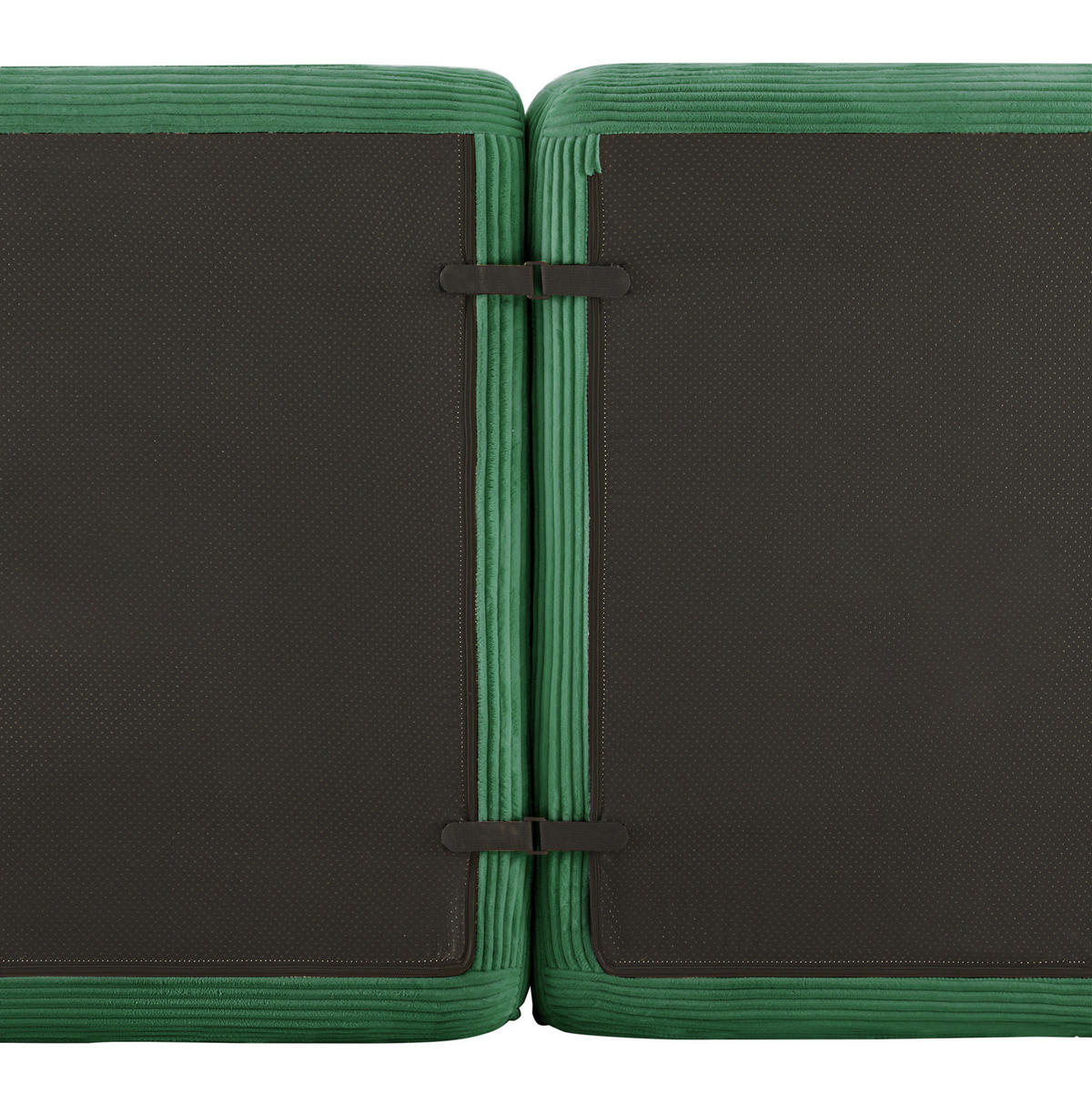 ECKSOFA aus Cord in Grün mit boneless Design - Grün, Textil (177/293cm) - Modfu