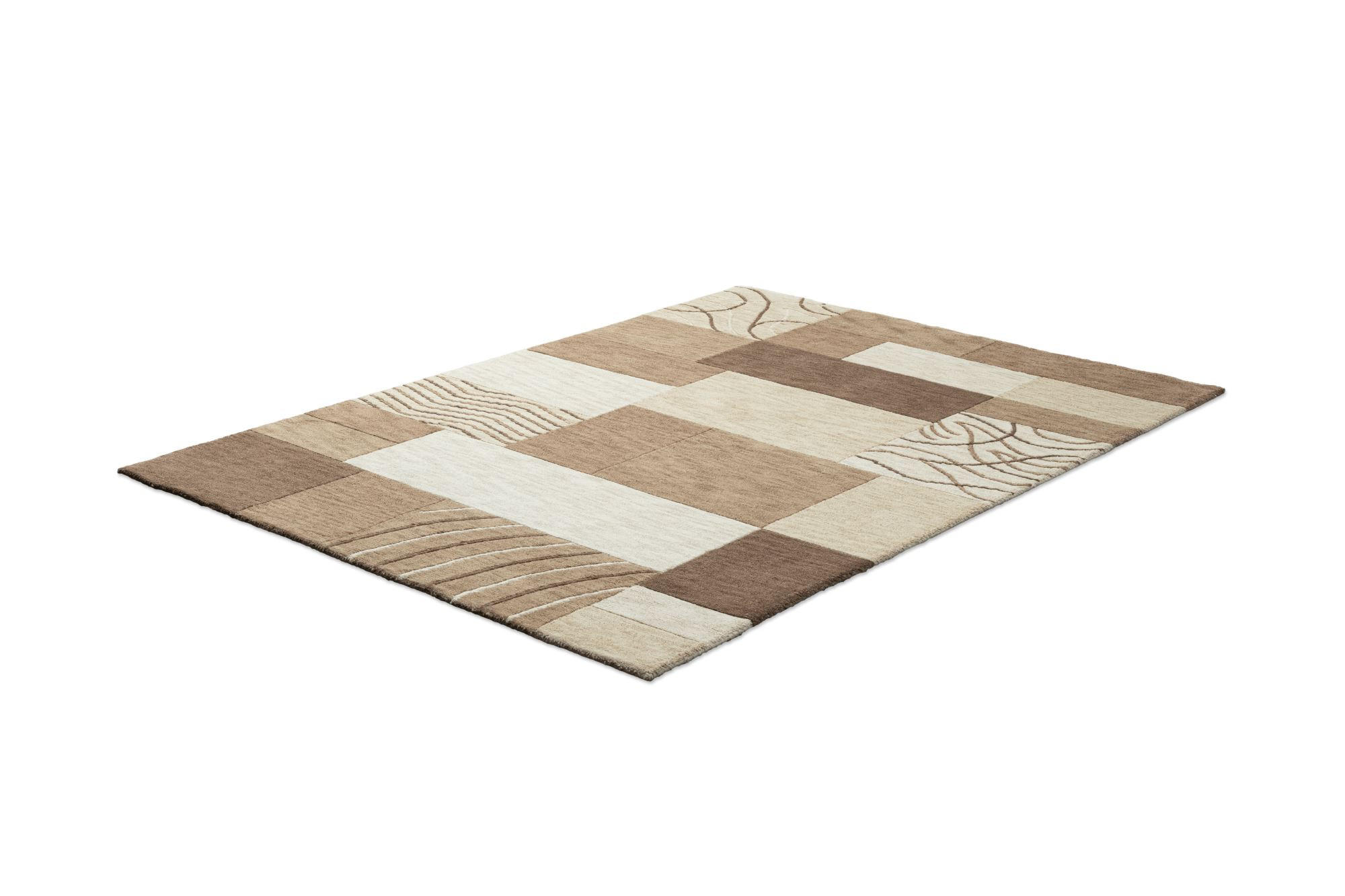 HANDTUFTTEPPICH Royal Domas 170x240 cm - Braun, Textil (170/240cm) - THEKO