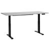 SCHREIBTISCH grauschwarz 180/72 cm elektrisch höhenverstellbar Destin III - Schwarz/Grau, Holz (72/180/63cm) - Beliani