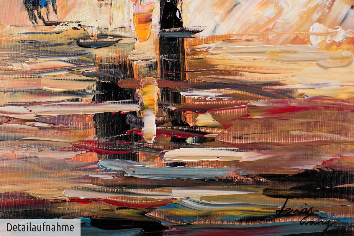 ACRYLBILD HANDGEMALT 60/90 cm - Multicolor, Holz/Textil (1.38/90cm) - KUNSTLOFT