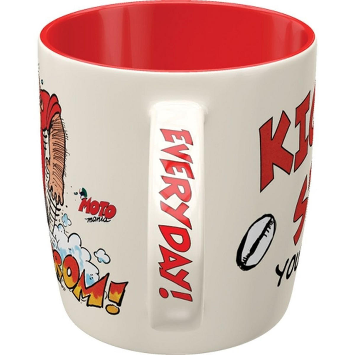 KAFFEETASSE 330 ml MOTOmania Kick-Start Your Day! - Multicolor, Keramik (0.33L) - Nostalgic-Art