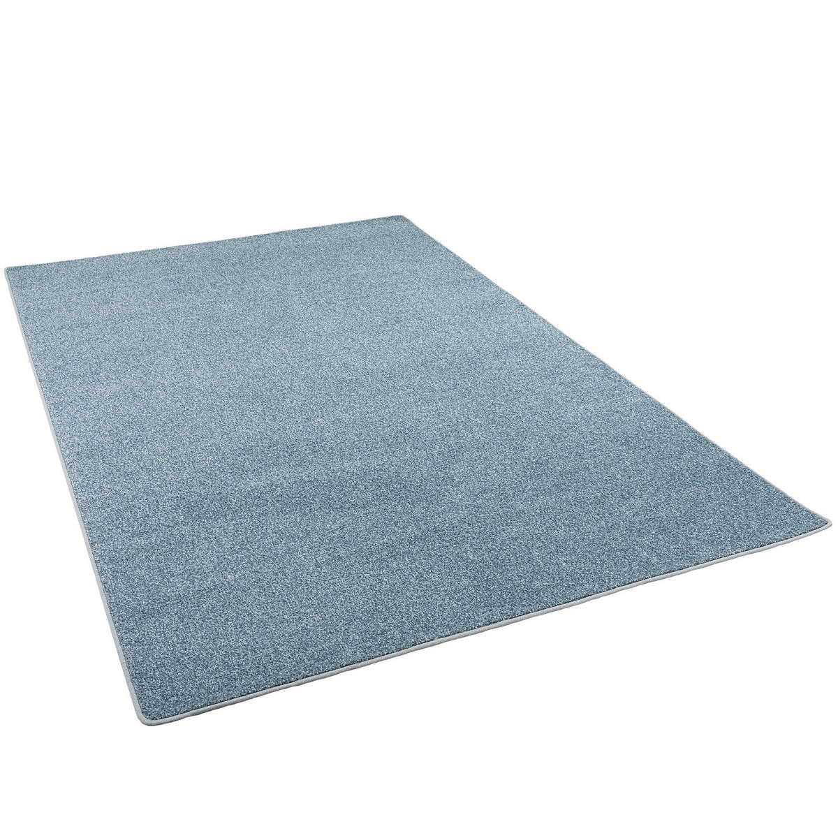 HOCHFLOR VELOURS TEPPICH LUNA MIX - Blau, Textil (160/160cm) - Snapstyle