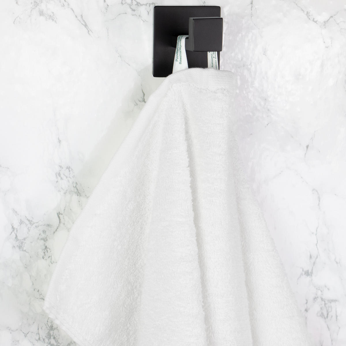 BADETUCH, 5er-Set, 100x150 cm, 100% Baumwolle, Weiß - Weiß, Textil (100/150cm) - Zollner