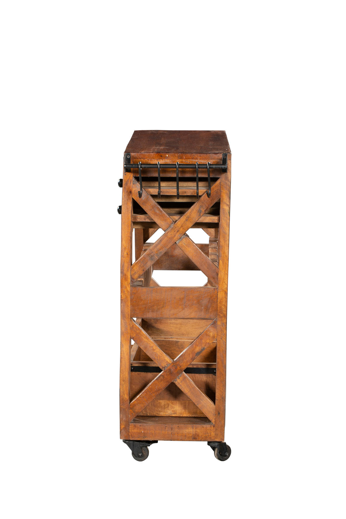BARSCHRANK Einar Mangoholz Braun 92x100x30cm - Braun, Holz (100/92/30cm) - DELUKE