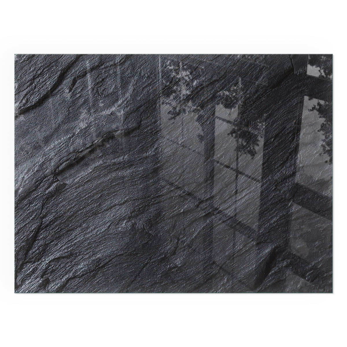 GLASPLATTE für Kamin 80x60 cm - Schwarz, Glas (80/60/0.4cm) - TULUP