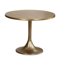 COUCHTISCH Klein Gold Metall Rund 60x60x46,5 cm Modern - Goldfarben, Metall (60/60/47cm) - KADIMA DESIGN