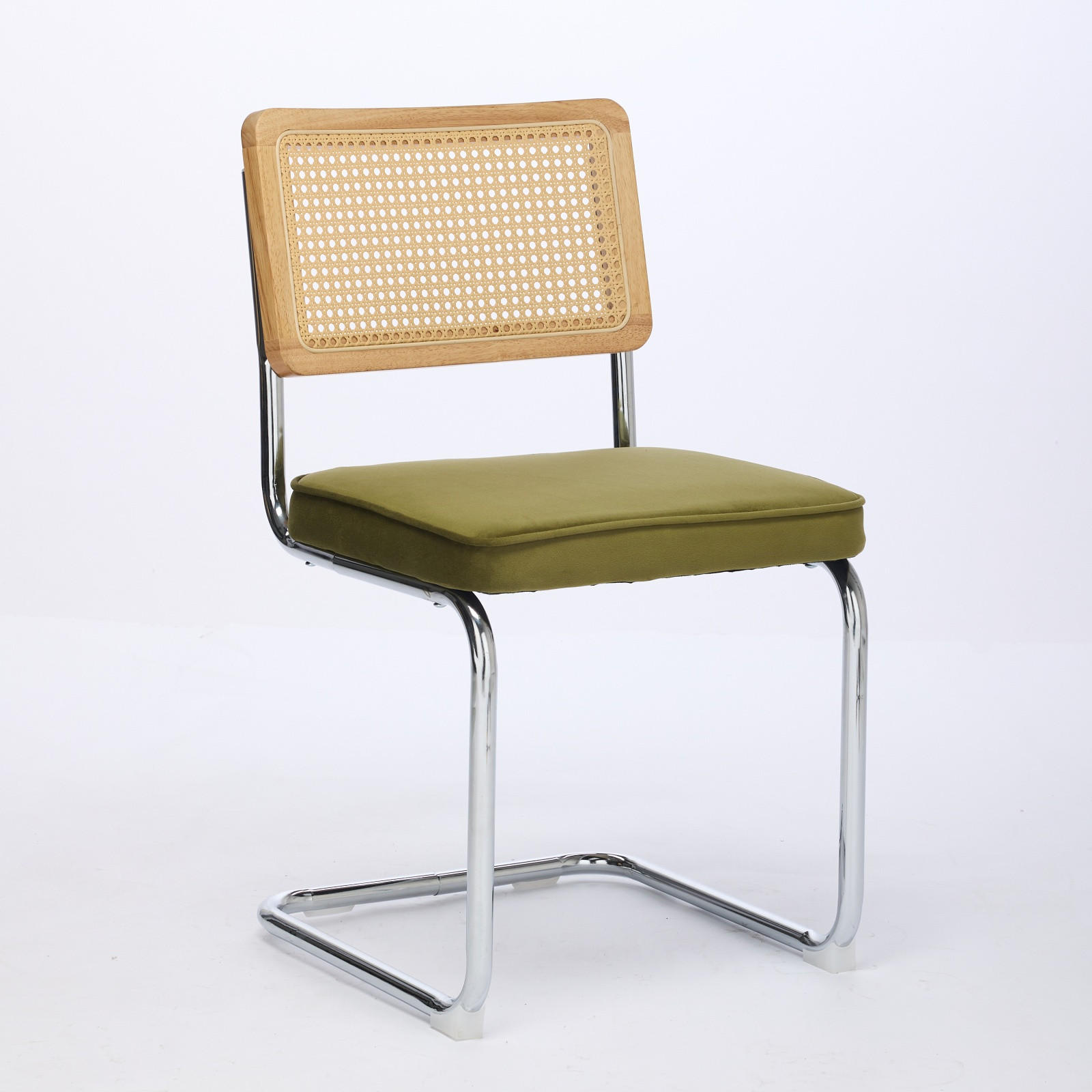 SCHWINGSTUHL DE-36300 2er-Ser mit Rattan-Rückenlehne Olivgrün - Grün, Metall (47/81/59cm) - ComfortXL