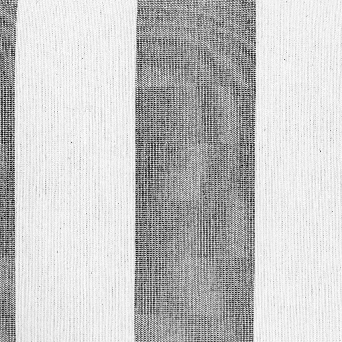 KOPFTEIL Gepolstertes aus gestreiftem Stoff Schwarz 145/52/3 cm SUANCES - Schwarz, Textil (145/52/3cm) - RNT By Really Nice Things