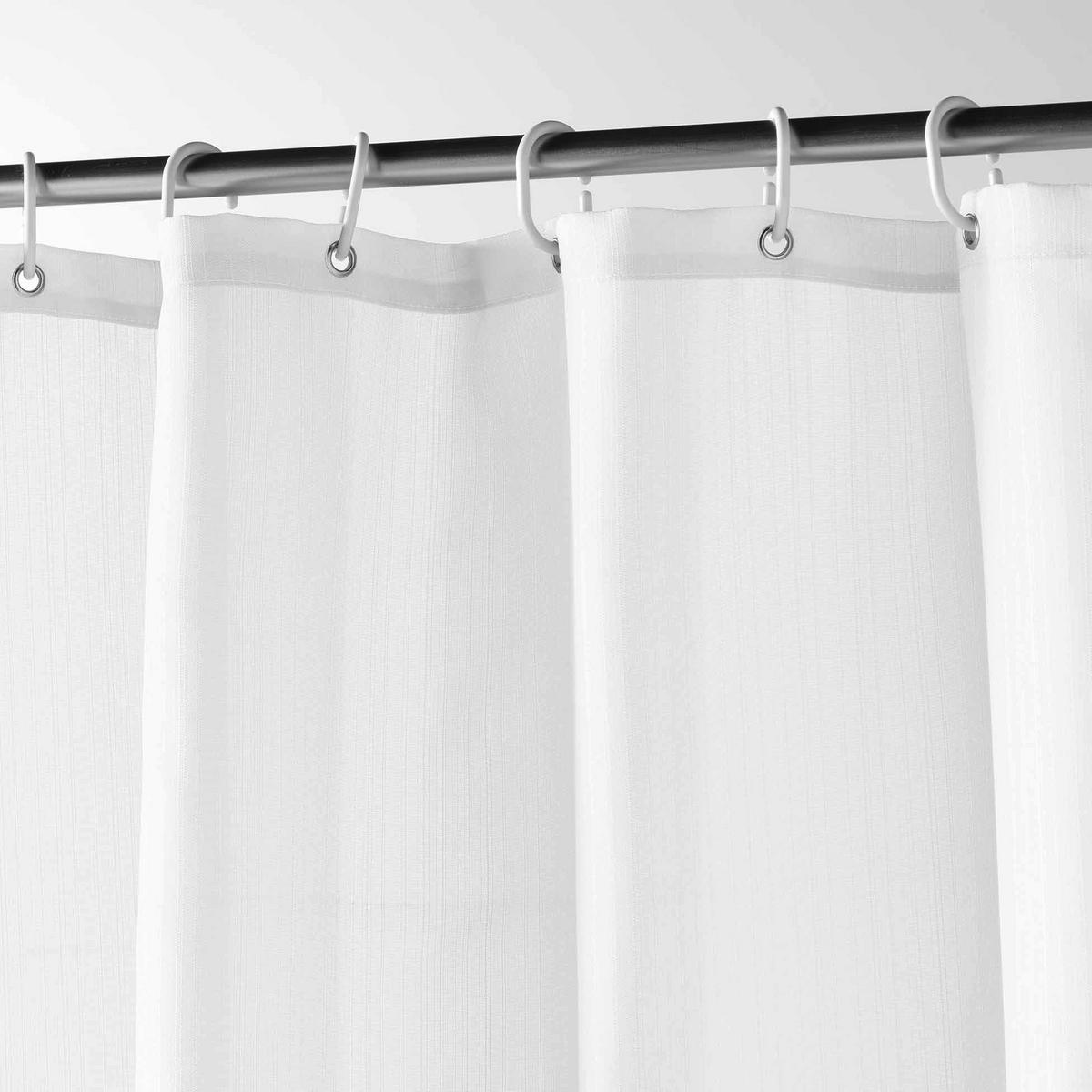 DUSCHVORHANG Yaline 180/200 cm - Weiß, Textil (180/200cm) - Douceur d´intérieur