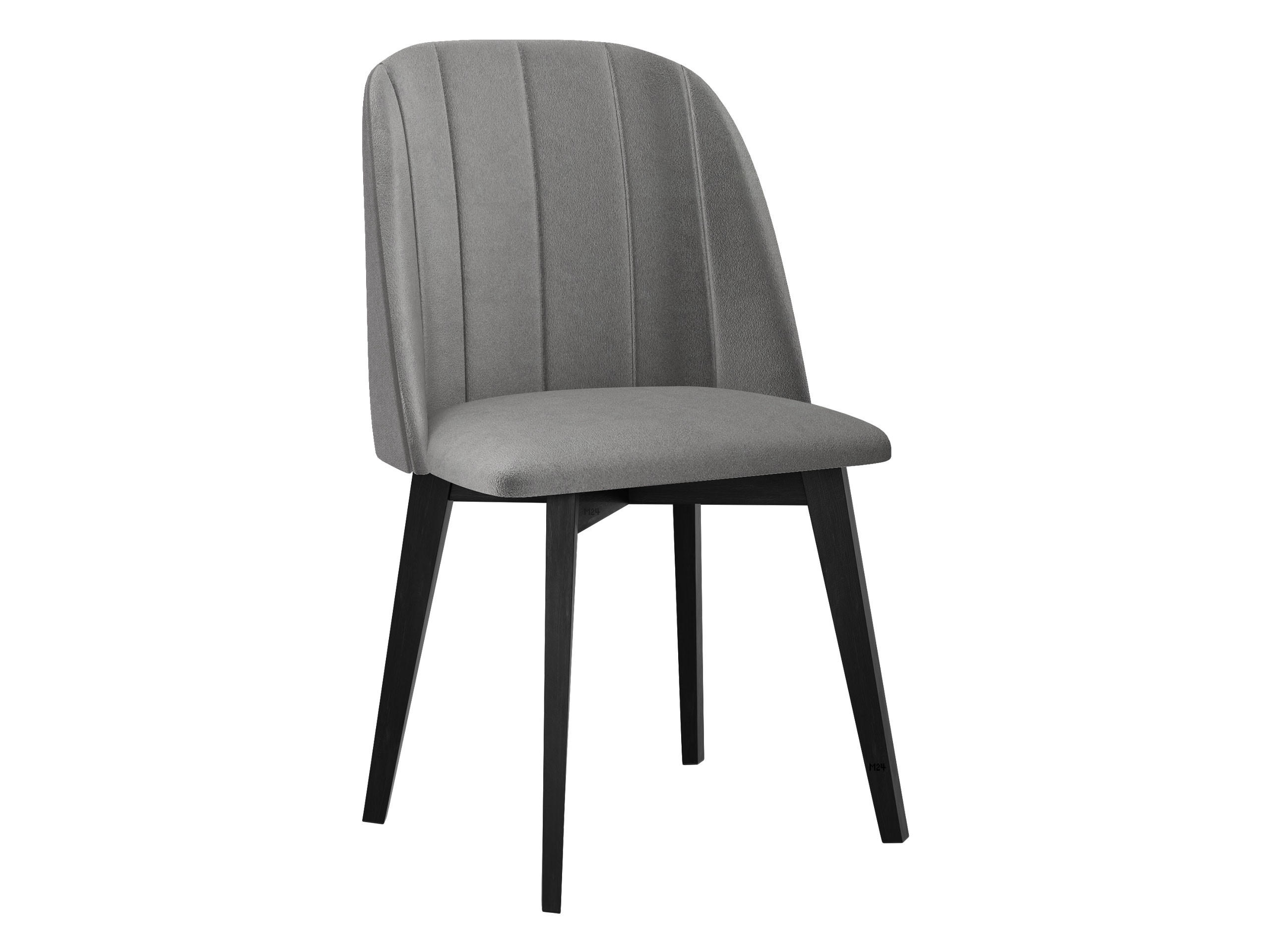ESSZIMMERSTUHL Monti III Pik Gerade - Hellgrau/Schwarz, Holz/Textil (48/83/55cm) - MIRJAN24