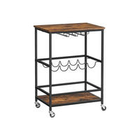 SERVIERWAGEN KÜCHENWAGEN - Braun, Holzwerkstoff (40/75/60cm) - Hansiro