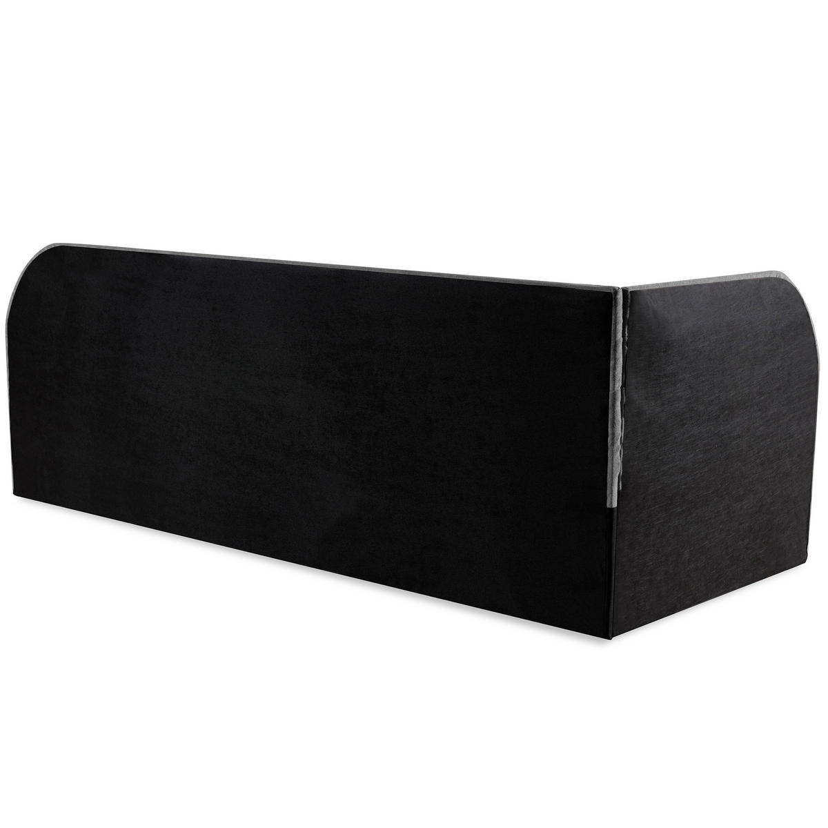 POLSTERBETT Cobi, Eckbett 80x200 cm mit Bettkasten, Hellgrau, Links - Hellgrau, Textil (80/200cm) - Beautysofa