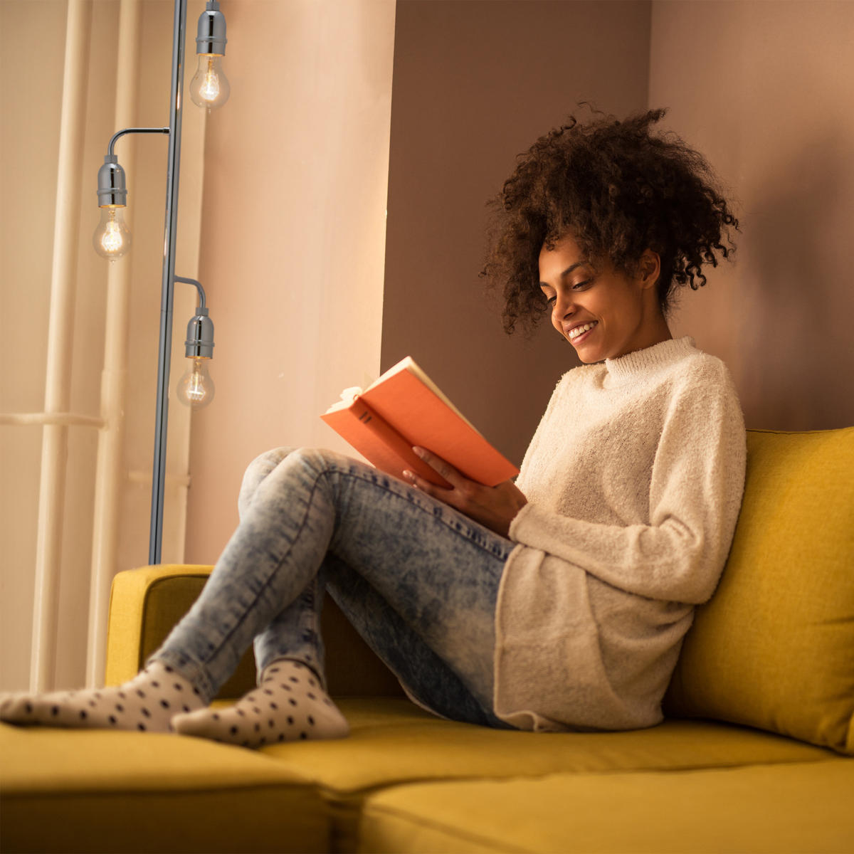 STEHLAMPE - Silberfarben, Glas/Metall (25/25/150cm) - Relaxdays