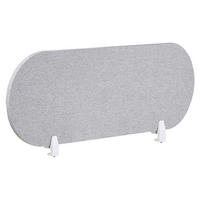 SCHREIBTISCHTRENNWAND Hellgrau 120x2x40 Sparky - Hellgrau, Kunststoff (120/40/2cm) - Beliani