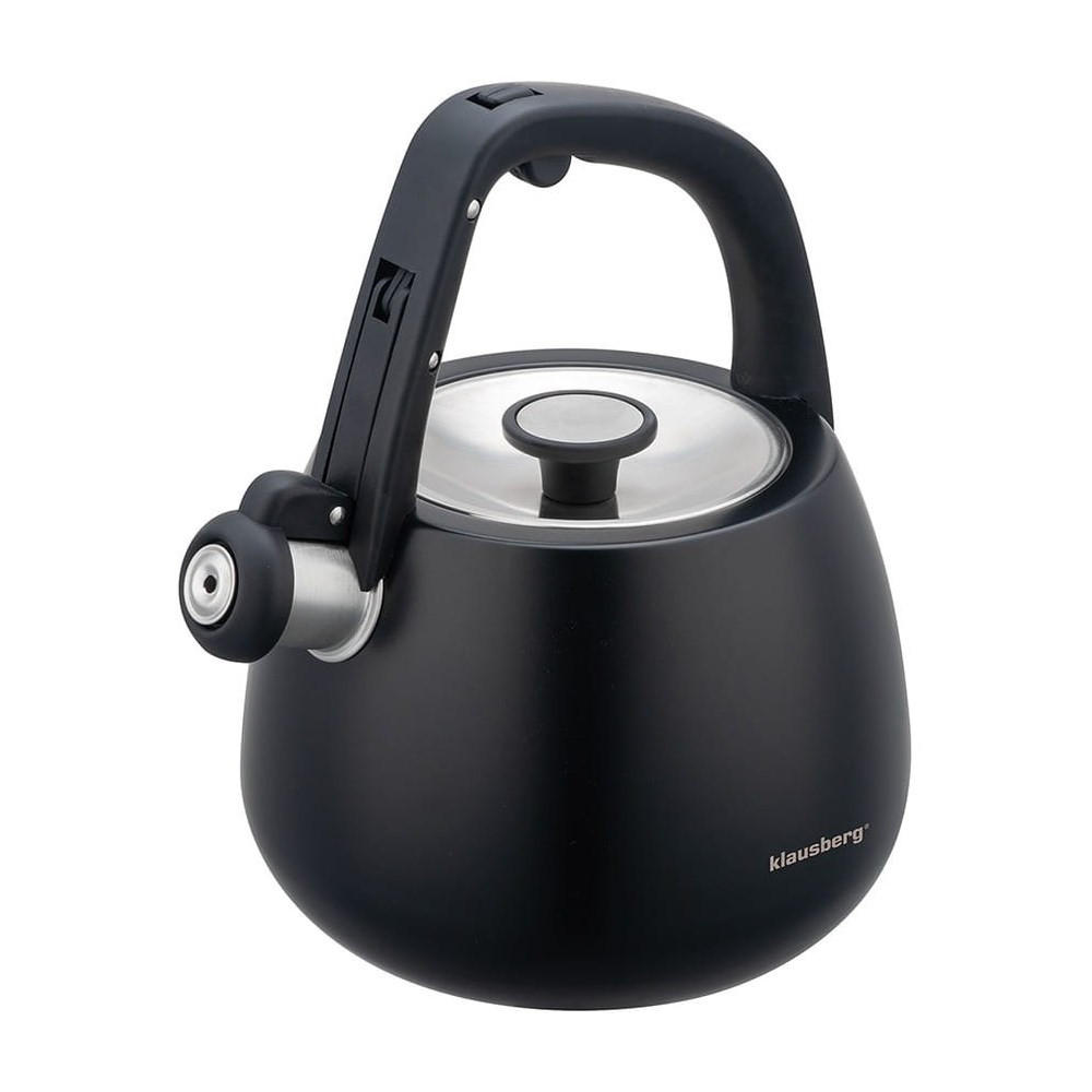 WASSERKESSEL Schwarz 22/19/22 cm KB7774 - Schwarz, Metall (22cm) - Klausberg 